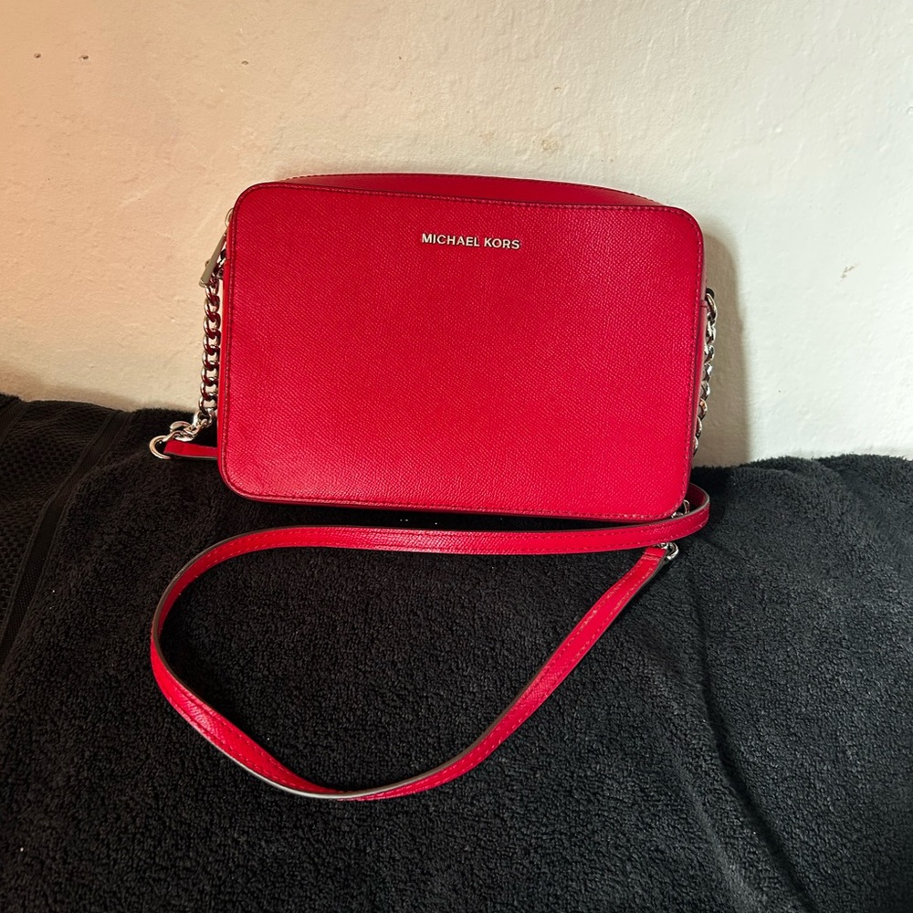 Michael Kors Vibrant Red Crossbody Bag